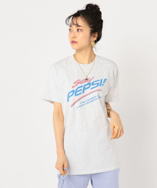 NOLLEY’S（ノーリーズ）の「ペプシT（Tシャツ/カットソー・レディース・オフホワイト/ライトグレー・FREE）」の15枚目の写真