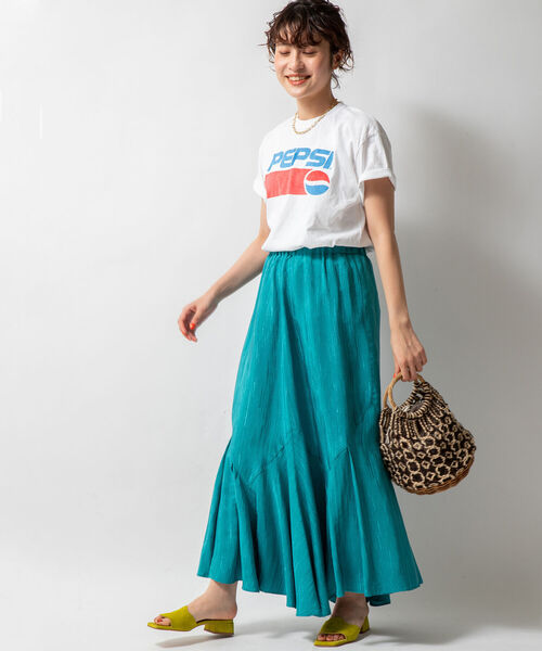 NOLLEY’S（ノーリーズ）の「ペプシT（Tシャツ/カットソー・レディース・オフホワイト/ライトグレー・FREE）」の6枚目の写真