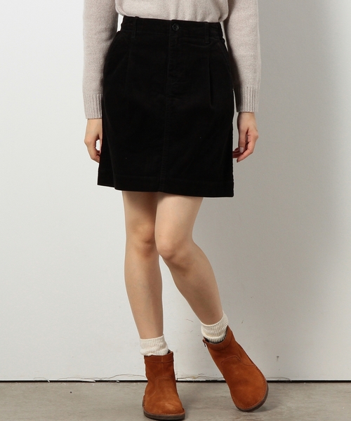 coen（コーエン）の「コーデュロイタイトミニスカート（スカート・レディース・ブラウン/ターコイズブルー/ブラック/ベージュ・LARGE/MEDIUM）」の2枚目の写真