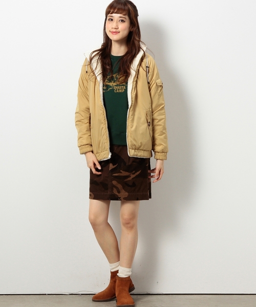 coen（コーエン）の「コーデュロイタイトミニスカート（スカート・レディース・ブラウン/ターコイズブルー/ブラック/ベージュ・LARGE/MEDIUM）」の7枚目の写真