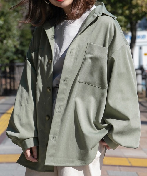 PairPair（ペアペア）の「【minagiコラボ】ツイルCPOシャツ(ユニセックス)（シャツ/ブラウス・メンズ・ベージュ/グリーン/イエロー/ブルー・FREE）」の17枚目の写真