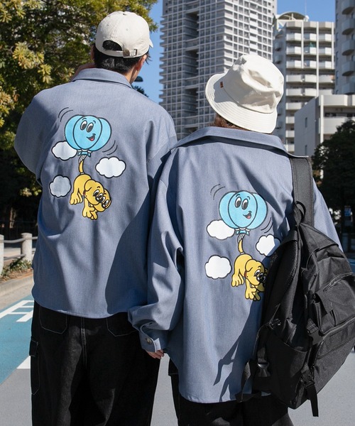 PairPair（ペアペア）の「【minagiコラボ】ツイルCPOシャツ(ユニセックス)（シャツ/ブラウス・メンズ・ベージュ/グリーン/イエロー/ブルー・FREE）」の18枚目の写真