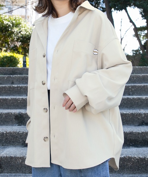 PairPair（ペアペア）の「【minagiコラボ】ツイルCPOシャツ(ユニセックス)（シャツ/ブラウス・メンズ・ベージュ/グリーン/イエロー/ブルー・FREE）」の21枚目の写真