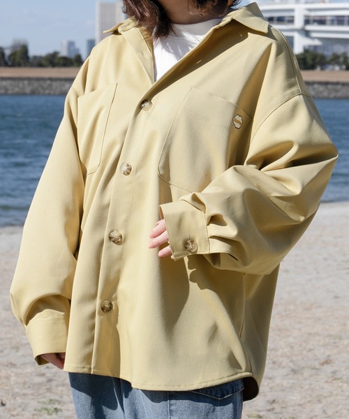 PairPair（ペアペア）の「【minagiコラボ】ツイルCPOシャツ(ユニセックス)（シャツ/ブラウス・メンズ・ベージュ/グリーン/イエロー/ブルー・FREE）」の15枚目の写真