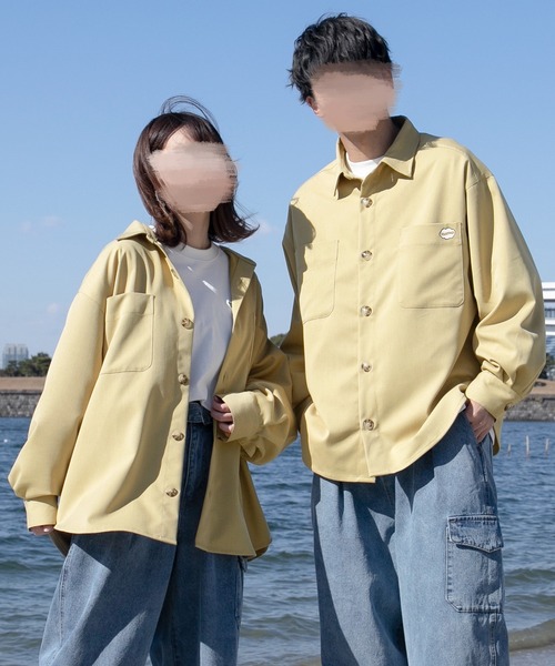 PairPair（ペアペア）の「【minagiコラボ】ツイルCPOシャツ(ユニセックス)（シャツ/ブラウス・メンズ・ベージュ/グリーン/イエロー/ブルー・FREE）」の22枚目の写真