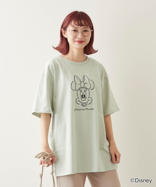 別注＞ミッキーマウス/パール付きTシャツ | Tシャツ・カットソー