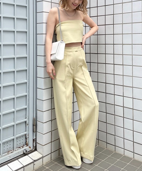 SPIRALGIRL（スパイラルガール）の「3Wayワイドパンツ（その他パンツ・レディース・ブラック/イエロー・FREE）」の18枚目の写真