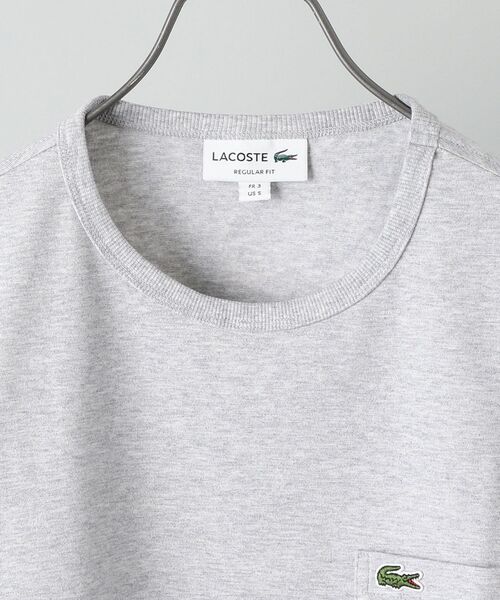 LACOSTE(ラコステ)の「【WEB限定】LACOSTE: クルーネック ポケット Tシャツ TH5846L(Tシャツ/カットソー・メンズ・ホワイト/ブラック/グレー/ネイビー・SMALL/X-LARGE/MEDIUM/LARGE/XX-LARGE)」の16枚目の写真