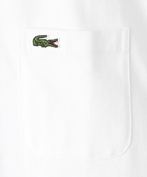LACOSTE(ラコステ)の「【WEB限定】LACOSTE: クルーネック ポケット Tシャツ TH5846L(Tシャツ/カットソー・メンズ・ホワイト/ブラック/グレー/ネイビー・SMALL/X-LARGE/MEDIUM/LARGE/XX-LARGE)」の9枚目の写真