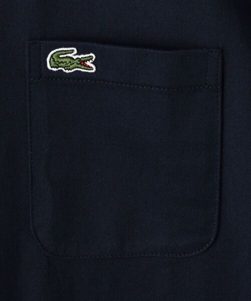 LACOSTE(ラコステ)の「【WEB限定】LACOSTE: クルーネック ポケット Tシャツ TH5846L(Tシャツ/カットソー・メンズ・ホワイト/ブラック/グレー/ネイビー・SMALL/X-LARGE/MEDIUM/LARGE/XX-LARGE)」の6枚目の写真