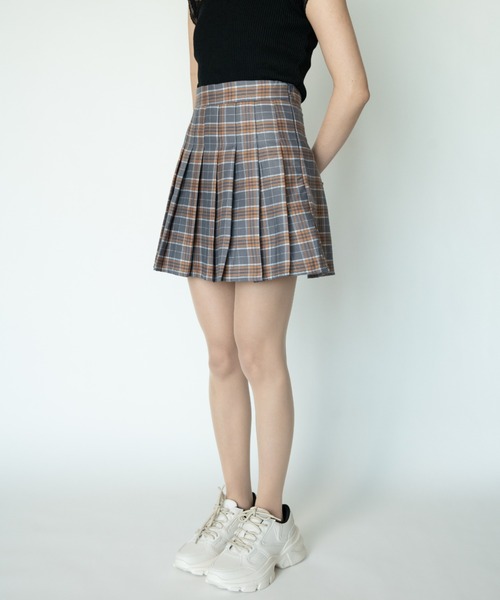 yuue' ( wear )（ユーイ）の「チェック柄プリーツミニスカート