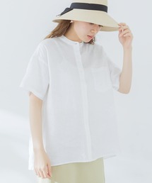 URBAN RESEARCH Sonny Label | リネンバンドカラー半袖シャツ(Tシャツ/カットソー)