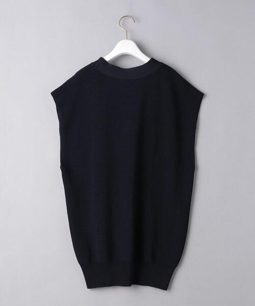 UNITED ARROWS（ユナイテッドアローズ）の「＜WEB限定＞UWSC Vネック ニットベスト◆（ベスト・レディース・ネイビー/オフホワイト/ライトピンク・FREE）」の12枚目の写真