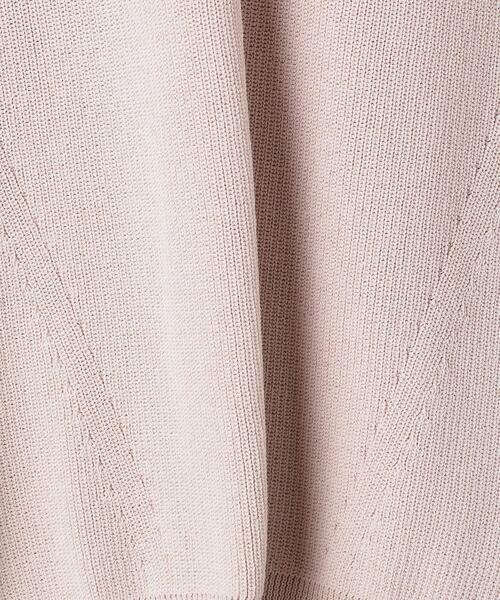 UNITED ARROWS（ユナイテッドアローズ）の「＜WEB限定＞UWSC Vネック ニットベスト◆（ベスト・レディース・ネイビー/オフホワイト/ライトピンク・FREE）」の4枚目の写真