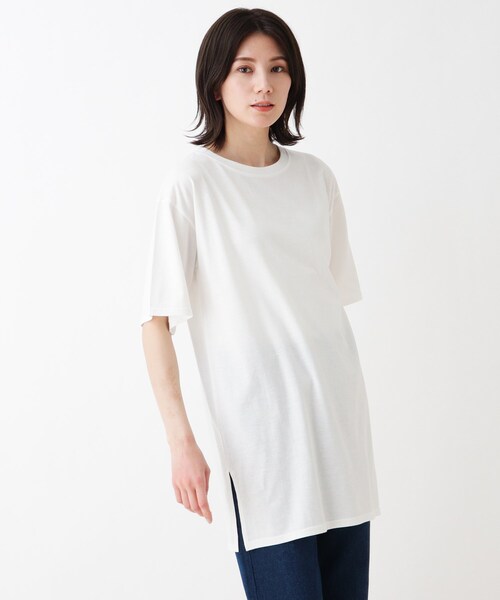 SHOO・LA・RUE（シューラルー）の「◆【2点セット】バックスリットニットワンピース（ワンピース・レディース・オフホワイト/カーキ/ピンク系・02/03/04）」の11枚目の写真