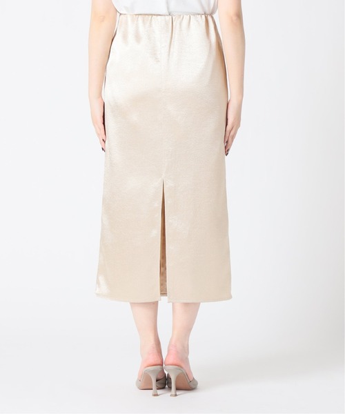 Spick & Span（スピックアンドスパン）の「クレーターサテンIラインスカート ◆（スカート・レディース・ベージュ/グリーン・38/36）」の19枚目の写真