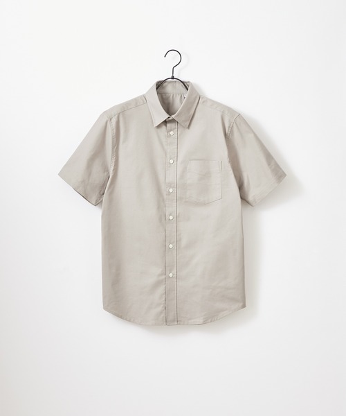 Craft Nicholson（クラフトニコルソン）の「ハイストレッチオックスフォード レギュラーカラーSSシャツ（シャツ/ブラウス・メンズ・グレー/オフホワイト/ブラック/ネイビー/ベージュ/オリーブドラブ・L/XL/M）」の9枚目の写真