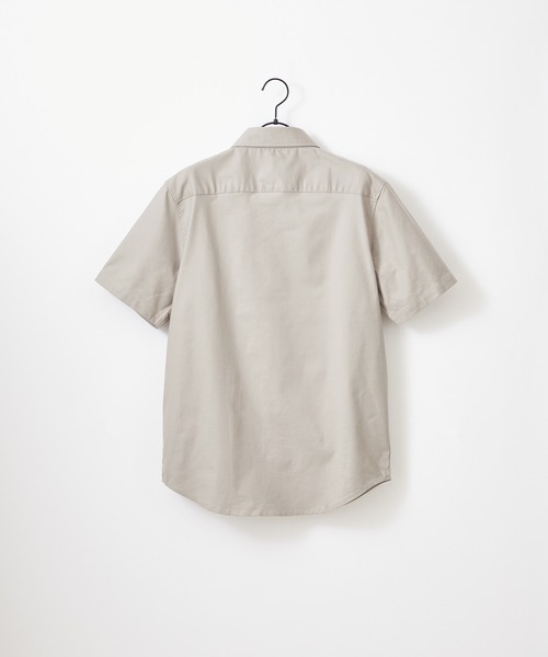 Craft Nicholson（クラフトニコルソン）の「ハイストレッチオックスフォード レギュラーカラーSSシャツ（シャツ/ブラウス・メンズ・グレー/オフホワイト/ブラック/ネイビー/ベージュ/オリーブドラブ・L/XL/M）」の10枚目の写真