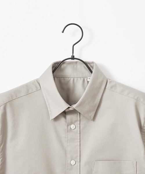 Craft Nicholson（クラフトニコルソン）の「ハイストレッチオックスフォード レギュラーカラーSSシャツ（シャツ/ブラウス・メンズ・グレー/オフホワイト/ブラック/ネイビー/ベージュ/オリーブドラブ・L/XL/M）」の11枚目の写真