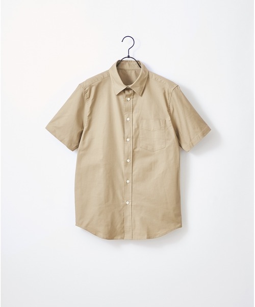 Craft Nicholson（クラフトニコルソン）の「ハイストレッチオックスフォード レギュラーカラーSSシャツ（シャツ/ブラウス・メンズ・グレー/オフホワイト/ブラック/ネイビー/ベージュ/オリーブドラブ・L/XL/M）」の15枚目の写真