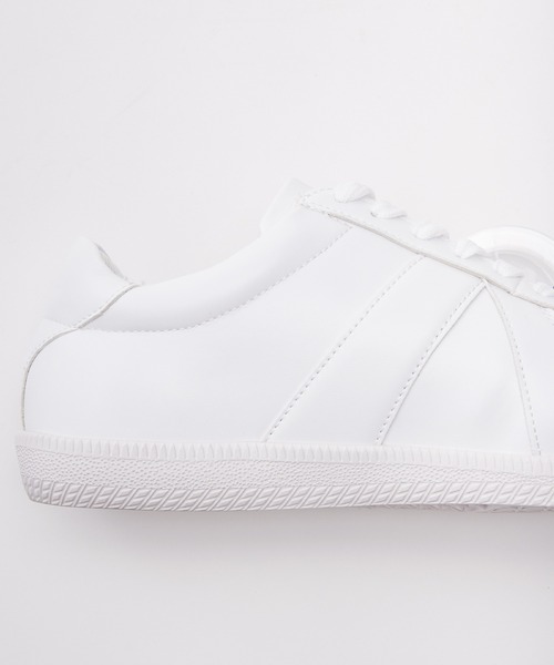 MONO-MART(モノマート)の「ジャーマントレーナーシューズ/シンセティックレザー ジャーマントレーナースニーカー(MONO-MART)(その他シューズ・メンズ・ホワイト/ライトグレー/ブラック・S/M/L)」の8枚目の写真