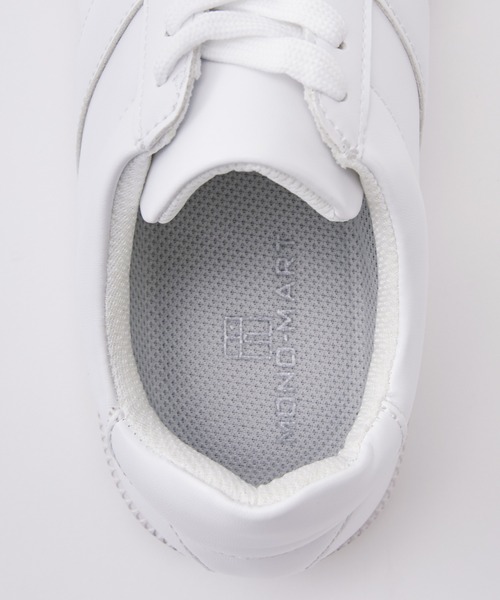 MONO-MART(モノマート)の「ジャーマントレーナーシューズ/シンセティックレザー ジャーマントレーナースニーカー(MONO-MART)(その他シューズ・メンズ・ホワイト/ライトグレー/ブラック・S/M/L)」の10枚目の写真