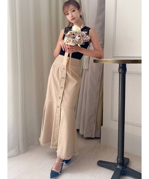 RESEXXY(リゼクシー)の「フロントボタンマーメイドスカート(スカート・レディース・ブラック/ベージュ/ブラウン・FREE)」の14枚目の写真