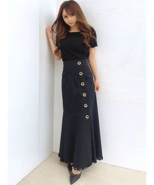 RESEXXY(リゼクシー)の「フロントボタンマーメイドスカート(スカート・レディース・ブラック/ベージュ/ブラウン・FREE)」の21枚目の写真