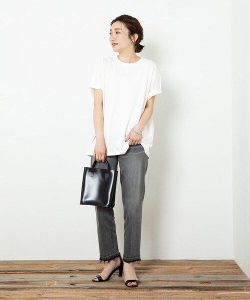 FREAK'S STORE（フリークスストア）の「▽【WEB限定】BEING ON A ROLL TEE/ロゴTシャツ（Tシャツ/カットソー・レディース・ホワイト/ブラック/イエロー・ﾌﾘ-）」の11枚目の写真