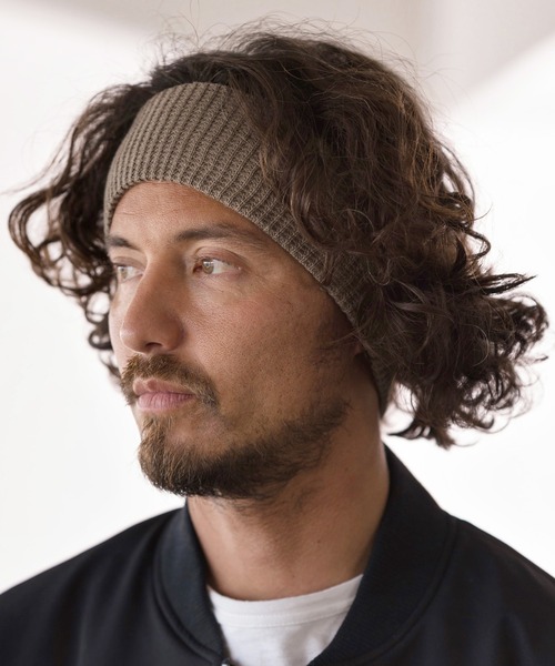 CAMBIO(カンビオ)の「mko9821-畦編みヘアバンド(その他ヘアアクセサリー・メンズ・グレー/ブラック/グレイッシュベージュ/ブラウン・FREE)」の4枚目の写真