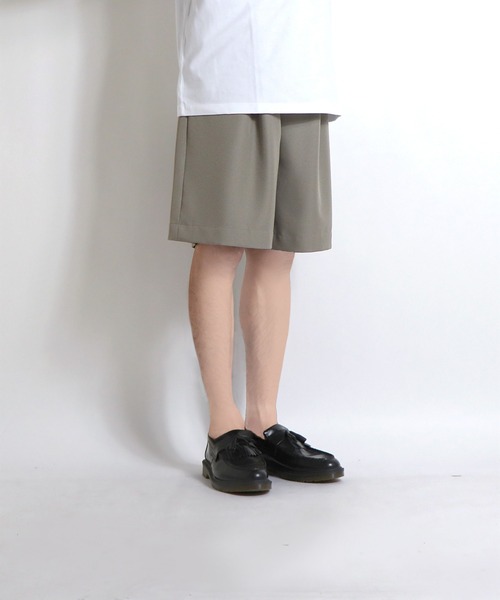 Confirm（コンファーム）の「Confirm / コンファーム ワイドハーフスラックス（スラックス・メンズ・ブラック/ベージュ/グレー/ブラック系その他・M/L）」の4枚目の写真