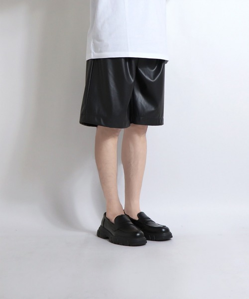 Confirm（コンファーム）の「Confirm / コンファーム ワイドハーフスラックス（スラックス・メンズ・ブラック/ベージュ/グレー/ブラック系その他・M/L）」の3枚目の写真