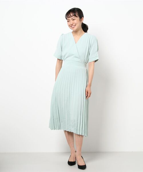 MAISON DE THERESE(メゾン ド テレーズ)の「カシュクール プリーツ ワンピース(ワンピース・レディース・イエロー/グリーン・M/S/L)」の6枚目の写真