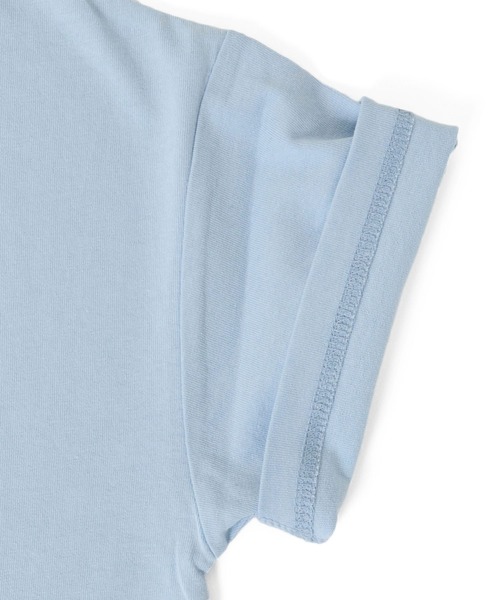 GLAZOS（グラソス）の「OE天竺・接触冷感ドロップショルダーバックコラージュフォト半袖Tシャツ（Tシャツ/カットソー・キッズ・ホワイト/ライトブルー/ライム・130cm/140cm/150cm/160cm/170cm）」の12枚目の写真