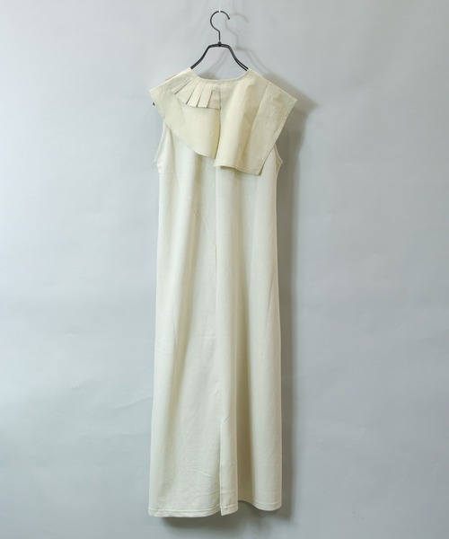 ARCANUM DESIGN（アルカナムデザイン）の「ARL アシメタック襟アンサンブルワンピース（ワンピース・レディース・ブラック/ベージュ・FREE）」の5枚目の写真