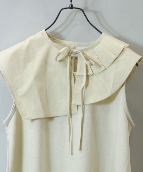 ARCANUM DESIGN（アルカナムデザイン）の「ARL アシメタック襟アンサンブルワンピース（ワンピース・レディース・ブラック/ベージュ・FREE）」の16枚目の写真