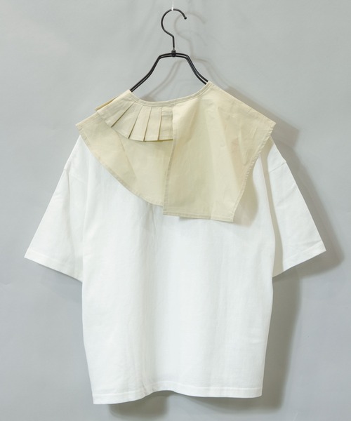 ARCANUM DESIGN（アルカナムデザイン）の「ARL アシメタック襟アンサンブルワンピース（ワンピース・レディース・ブラック/ベージュ・FREE）」の15枚目の写真