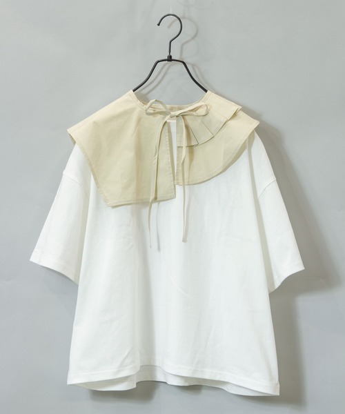 ARCANUM DESIGN（アルカナムデザイン）の「ARL アシメタック襟アンサンブルワンピース（ワンピース・レディース・ブラック/ベージュ・FREE）」の14枚目の写真