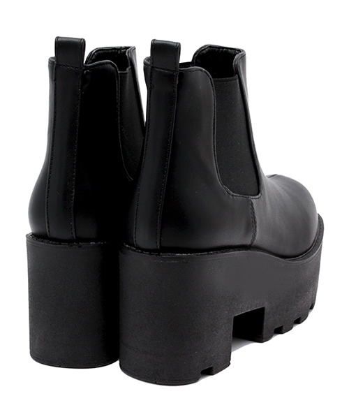 WEGO（ウィゴー）の「WEGO/サイドゴアブーツ（ブーツ・レディース・ブラック/ブラック系その他・MEDIUM/LARGE）」の8枚目の写真