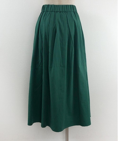 WORLD WIDE LOVE!（ワールドワイドラブ）の「タックギャザースカート（スカート・レディース・ブラック/グリーン/ベージュ・1）」の9枚目の写真