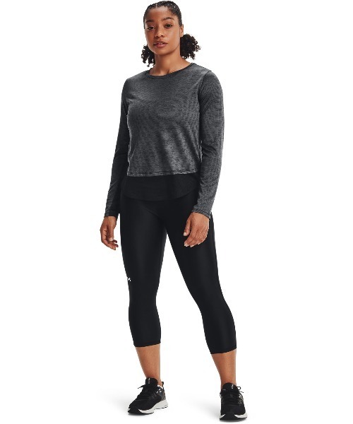 UNDER ARMOUR（アンダーアーマー）の「UAテック ベント ロングスリーブ（トレーニング/レディース）（Tシャツ/カットソー・レディース・ブラック/ライトピンク/ダークパープル・M/L/S/XL）」の11枚目の写真