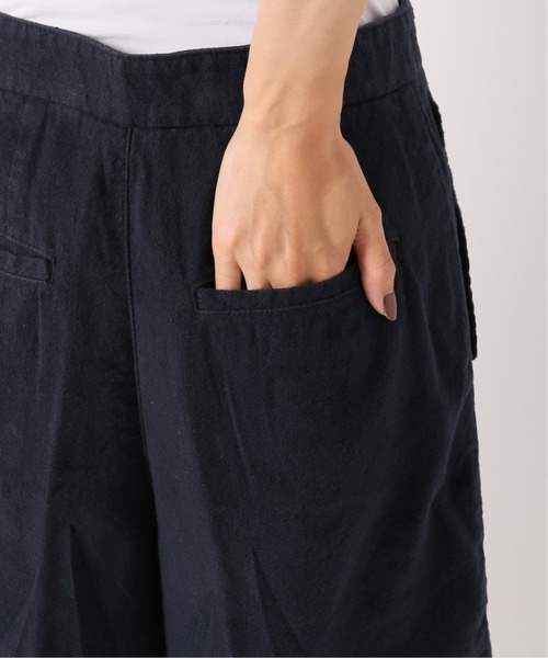 IENA（イエナ）の「コットン麻オックスショートパンツ（その他パンツ・レディース・ネイビー/アイボリー・38/36）」の12枚目の写真