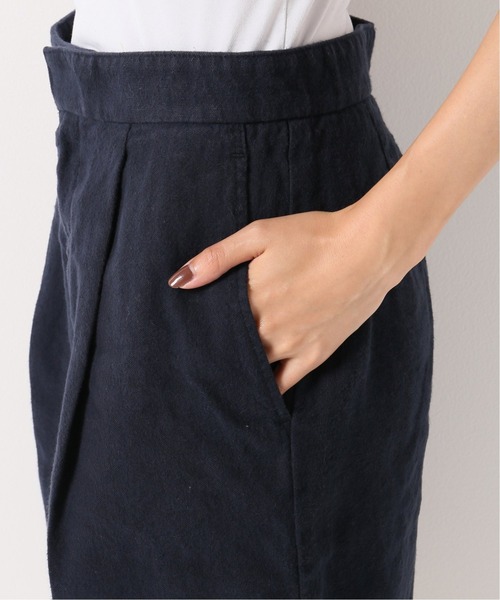 IENA（イエナ）の「コットン麻オックスショートパンツ（その他パンツ・レディース・ネイビー/アイボリー・38/36）」の13枚目の写真