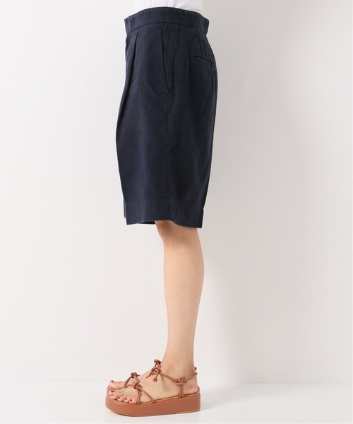 IENA（イエナ）の「コットン麻オックスショートパンツ（その他パンツ・レディース・ネイビー/アイボリー・38/36）」の8枚目の写真