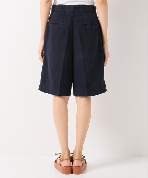 IENA（イエナ）の「コットン麻オックスショートパンツ（その他パンツ・レディース・ネイビー/アイボリー・38/36）」の9枚目の写真