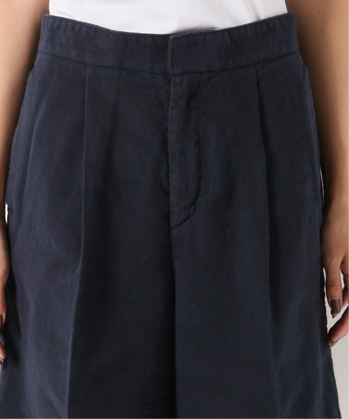 IENA（イエナ）の「コットン麻オックスショートパンツ（その他パンツ・レディース・ネイビー/アイボリー・38/36）」の10枚目の写真