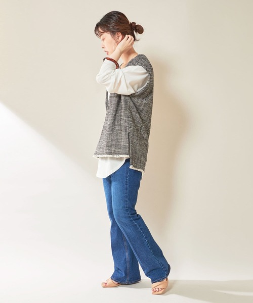 SHENERY(シーナリー)の「センタープレスデニムパンツ(デニムパンツ・レディース・ブルー・38/36)」の22枚目の写真