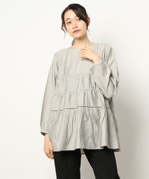 ハシゴレースティアードブラウス