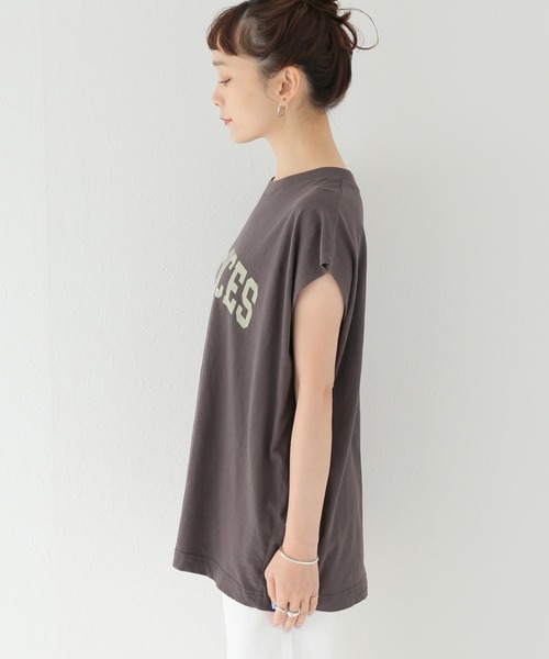 Simplicite(サンプリシテ)の「カレッジアーチロゴTシャツ◆(Tシャツ/カットソー・レディース・ブラック/グレー/ホワイト・FREE)」の7枚目の写真