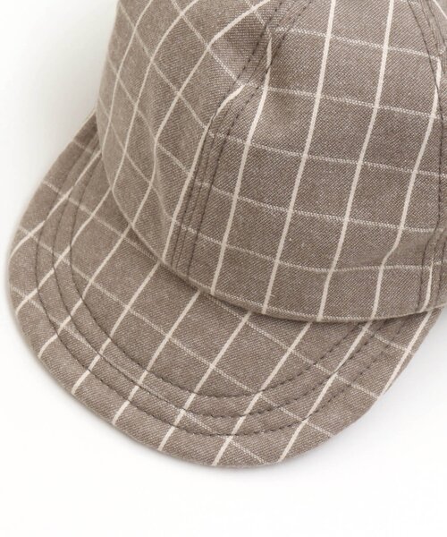 apres les cours（アプレレクール）の「2柄ベーシックキャップ_UVカット（キャップ・キッズ・グレー/チェック・50/54/58）」の7枚目の写真